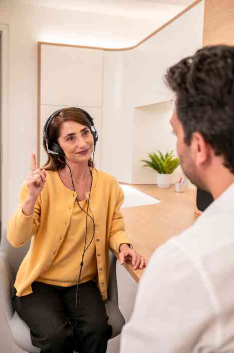 A man using a smartphone