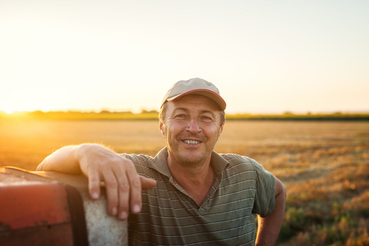 Man in a field