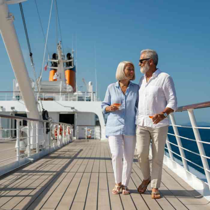 Two people looking at a map